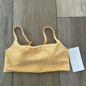 Athleta Scoop Jacquard Bikini D-DD Micro Cheetah